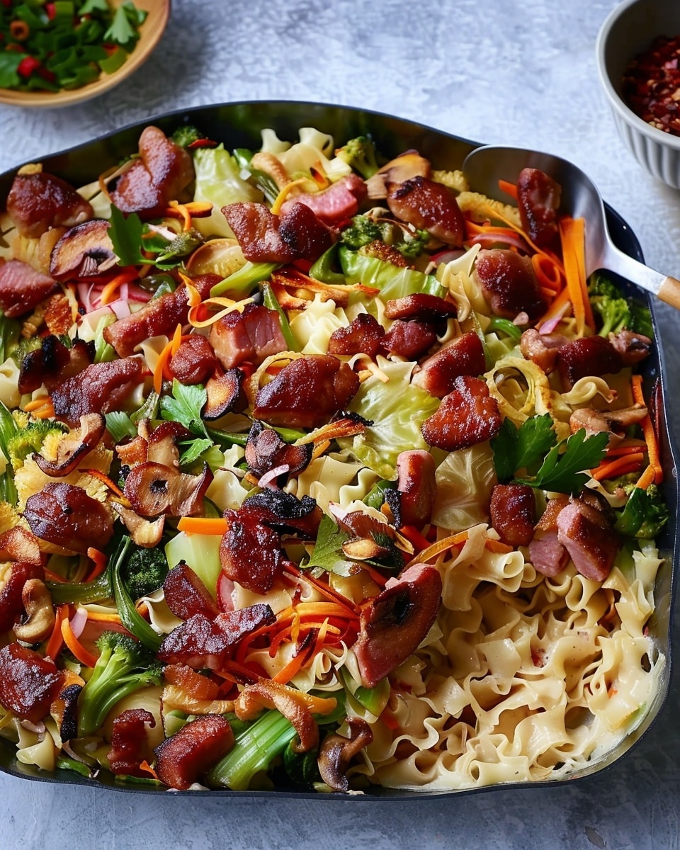 Cabbage Stir-Fry Casserole