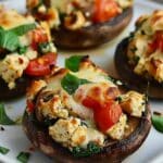 Caprese Stuffed Portobello Mushrooms