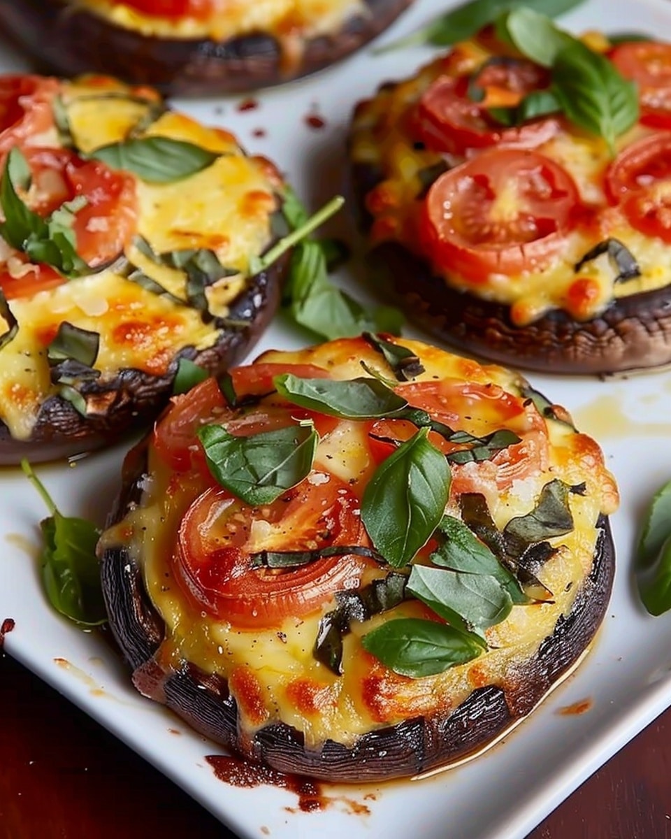 Caprese Stuffed Portobello Mushrooms