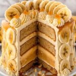 Caramel Banana Mousse Cake