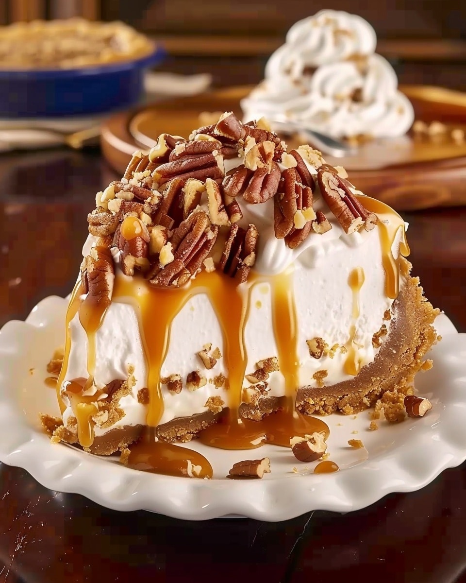 Caramel Pecan Delight Pie