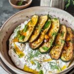 Charred Zucchini with Garlic Yogurt