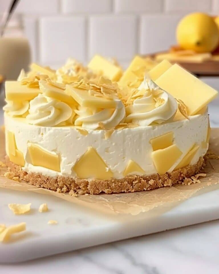 Lemon and White Chocolate Cheesecake