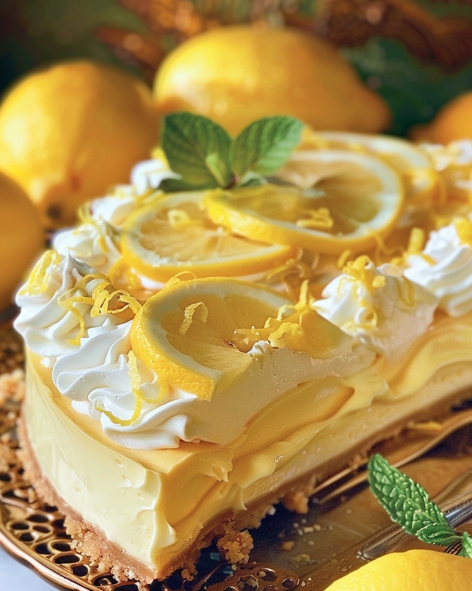 Lemon and White Chocolate Cheesecake
