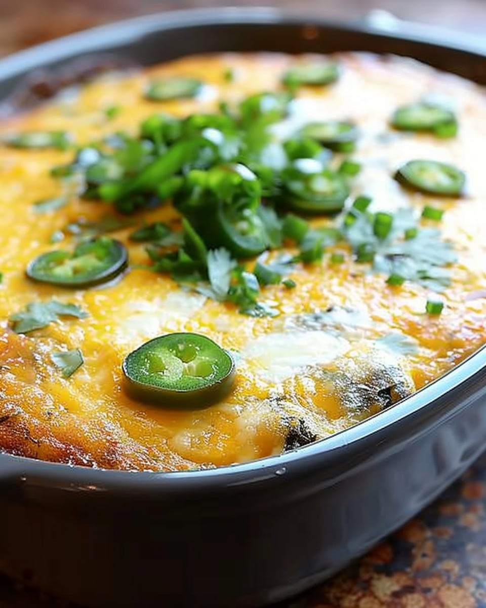 Cheesy Jalapeño Cornbread Casserole