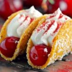 Cherry Cheesecake Tacos