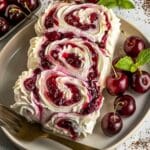 Cherry Vanilla Cheesecake Rolls