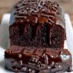 Chocolate Ganache Loaf Cake