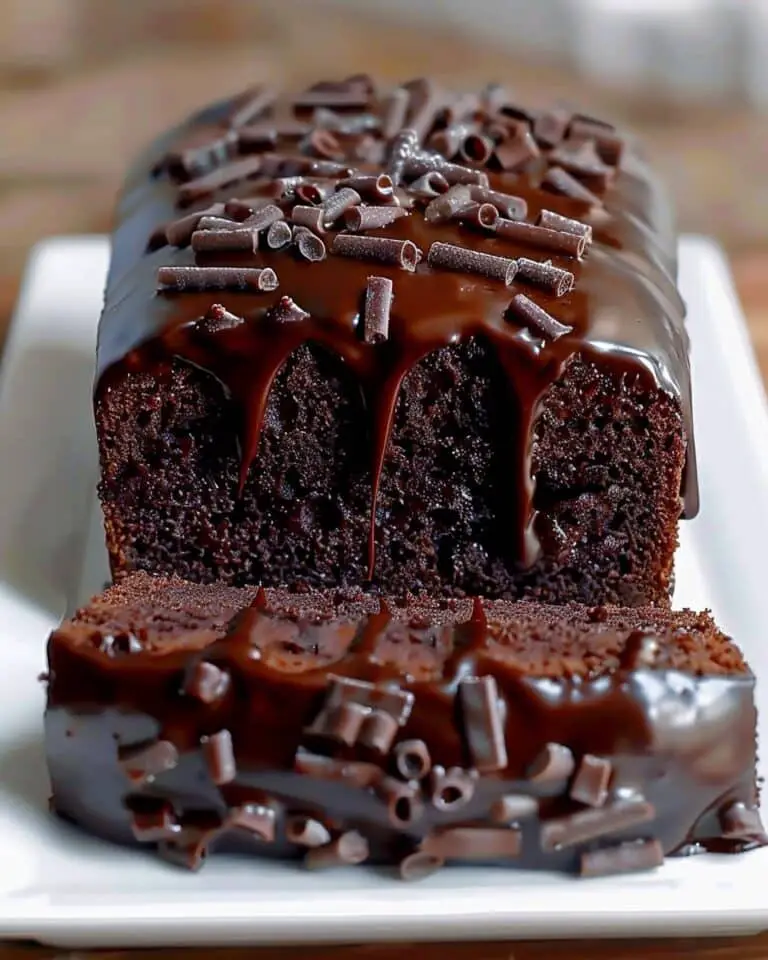 Chocolate Ganache Loaf Cake