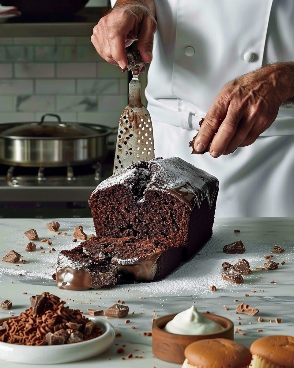 Chocolate Ganache Loaf Cake