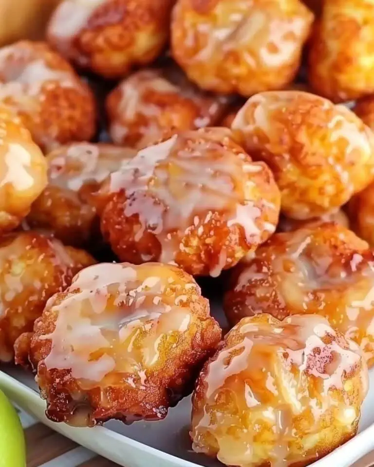 Classic Glazed Apple Fritters