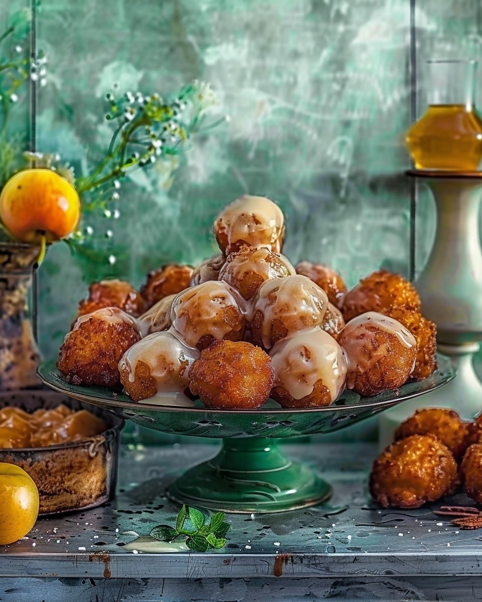 Classic Glazed Apple Fritters