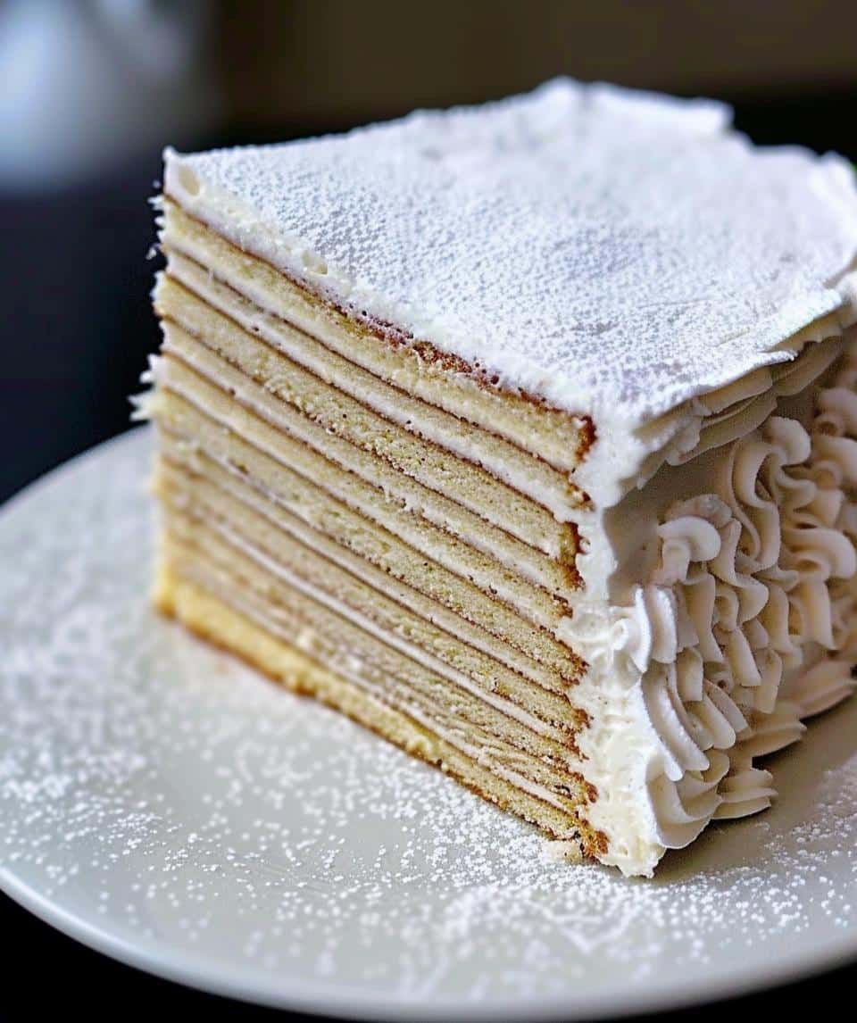 Classic Hungarian 6-Layer Cream Cake