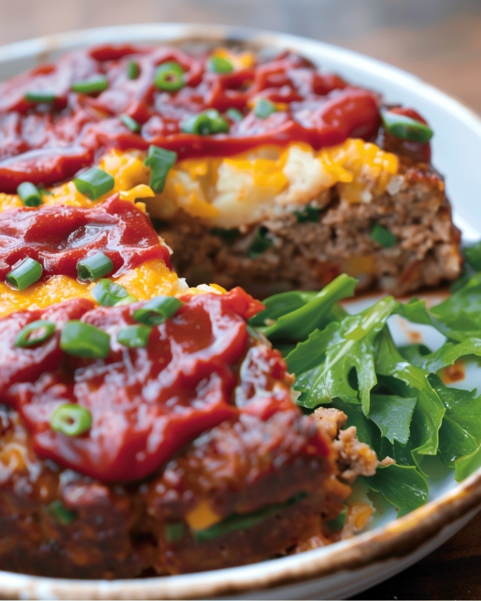 Cowboy Meatloaf & Potato Casserole