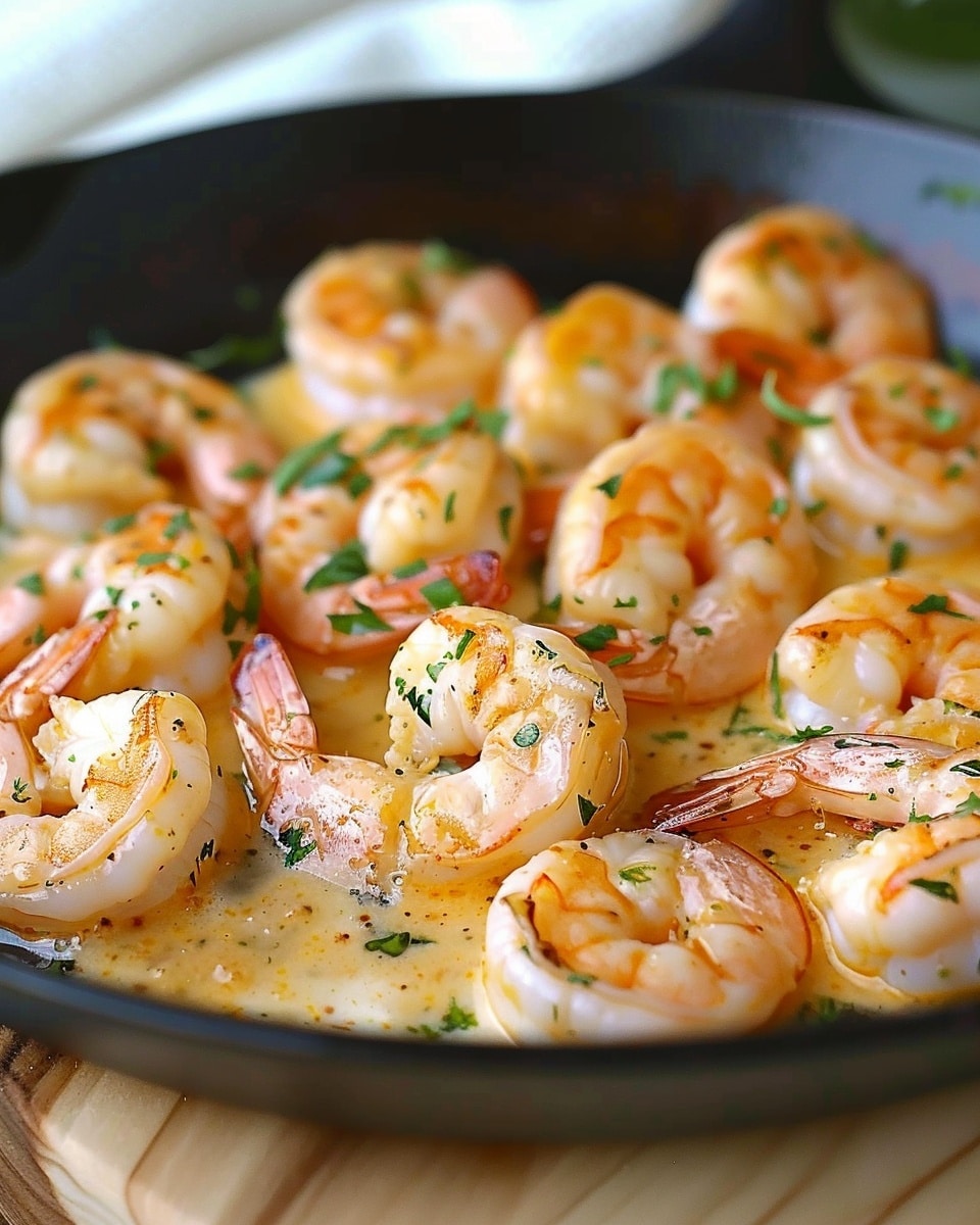 Creamy Garlic Butter Shrimp Skillet