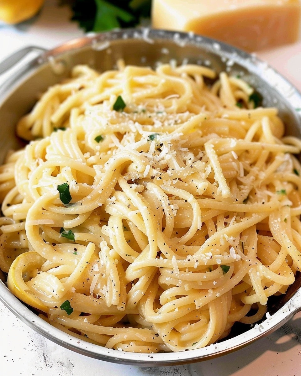 Creamy Garlicky Summer Squash Pasta