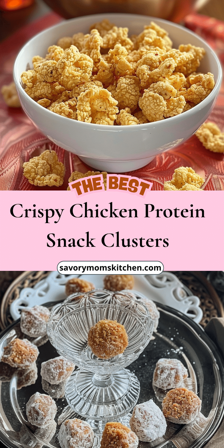 Clusters Chicken Crispy Chicken Protein Snack Clusters | Savory Mom Kitchen