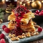 Crispy Phyllo Layers with Brie, Cranberries, and Pecans
