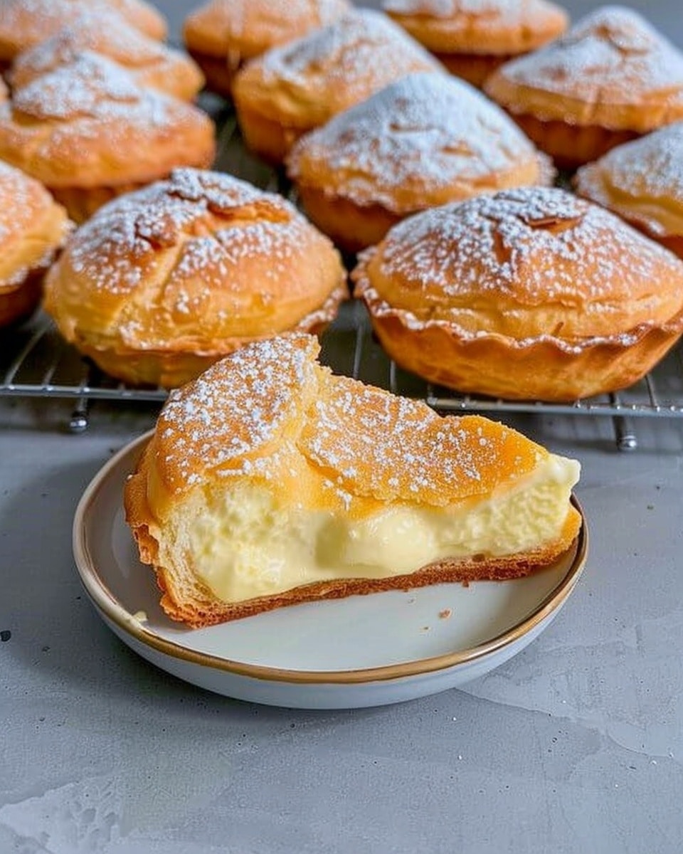 Custard-Filled Puff Pastry Puffs