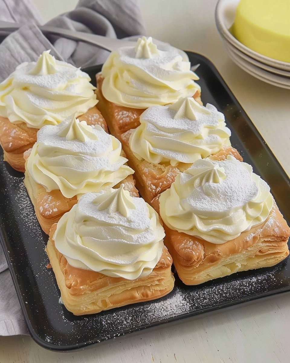 Custard-Filled Puff Pastry Puffs