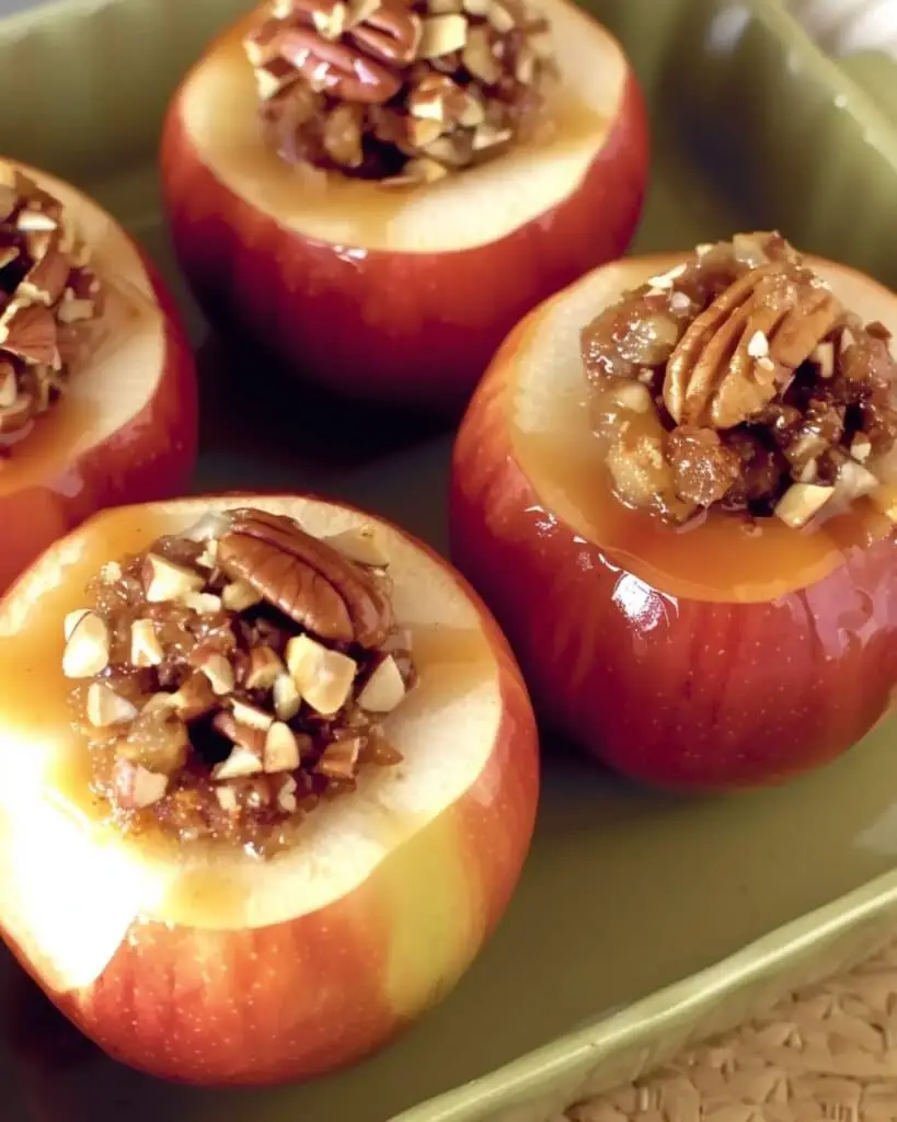 Date Nut Stuffed Baked Apples