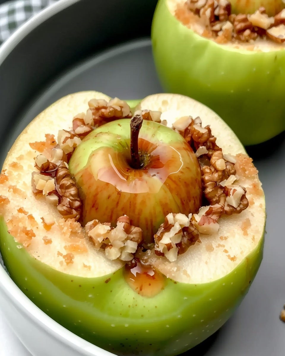 Date Nut Stuffed Baked Apples
