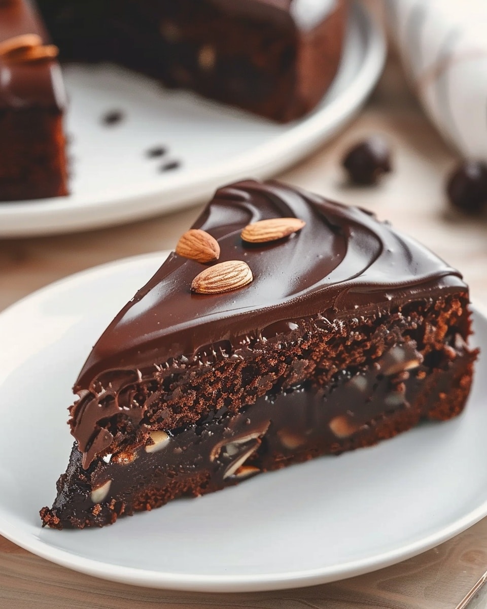 Chocolate Almond Yogurt Cake