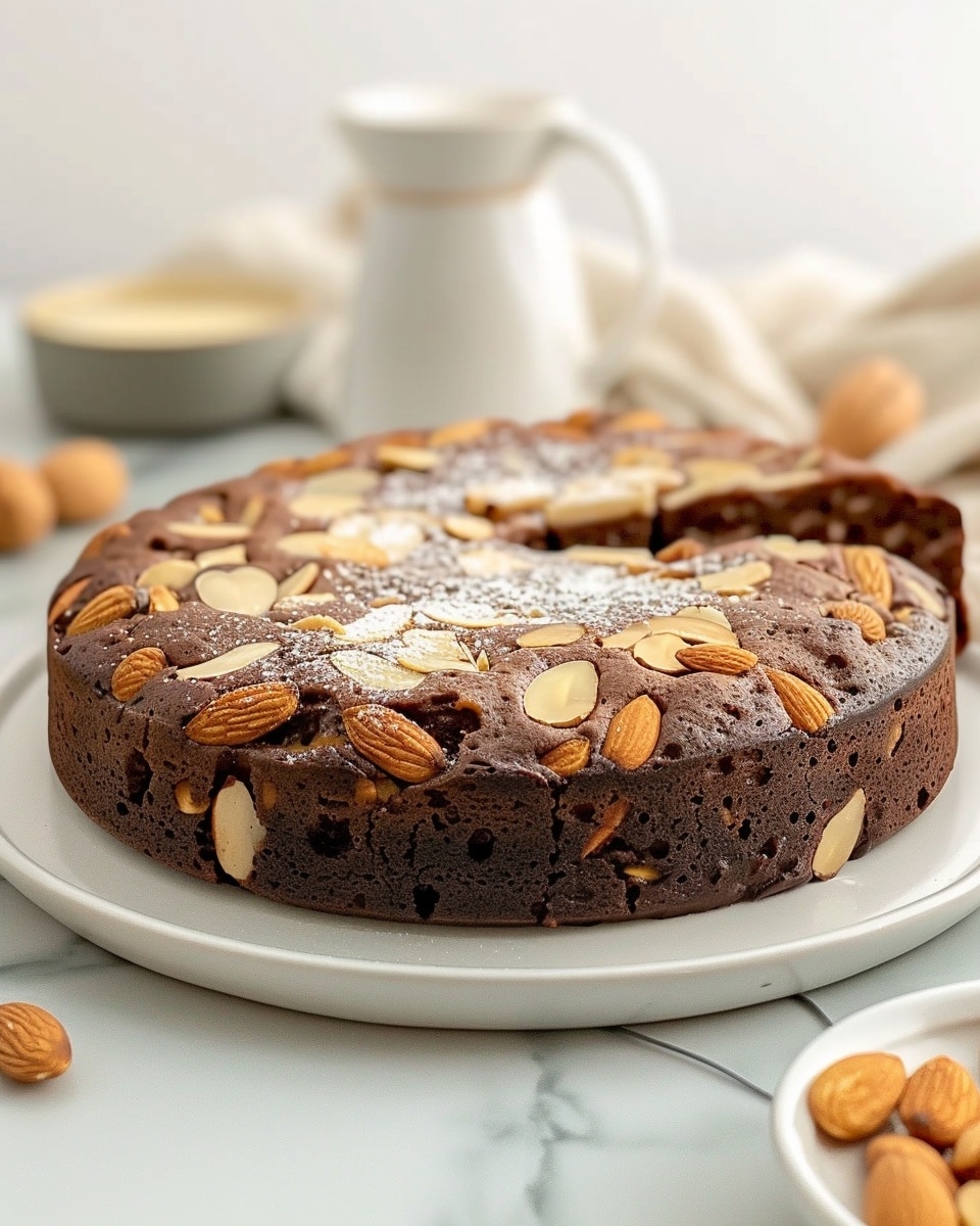 Chocolate Almond Yogurt Cake