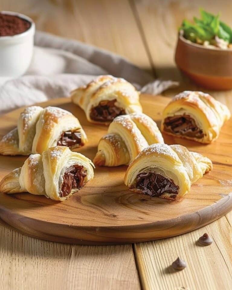 Easy Chocolate Mini Croissants