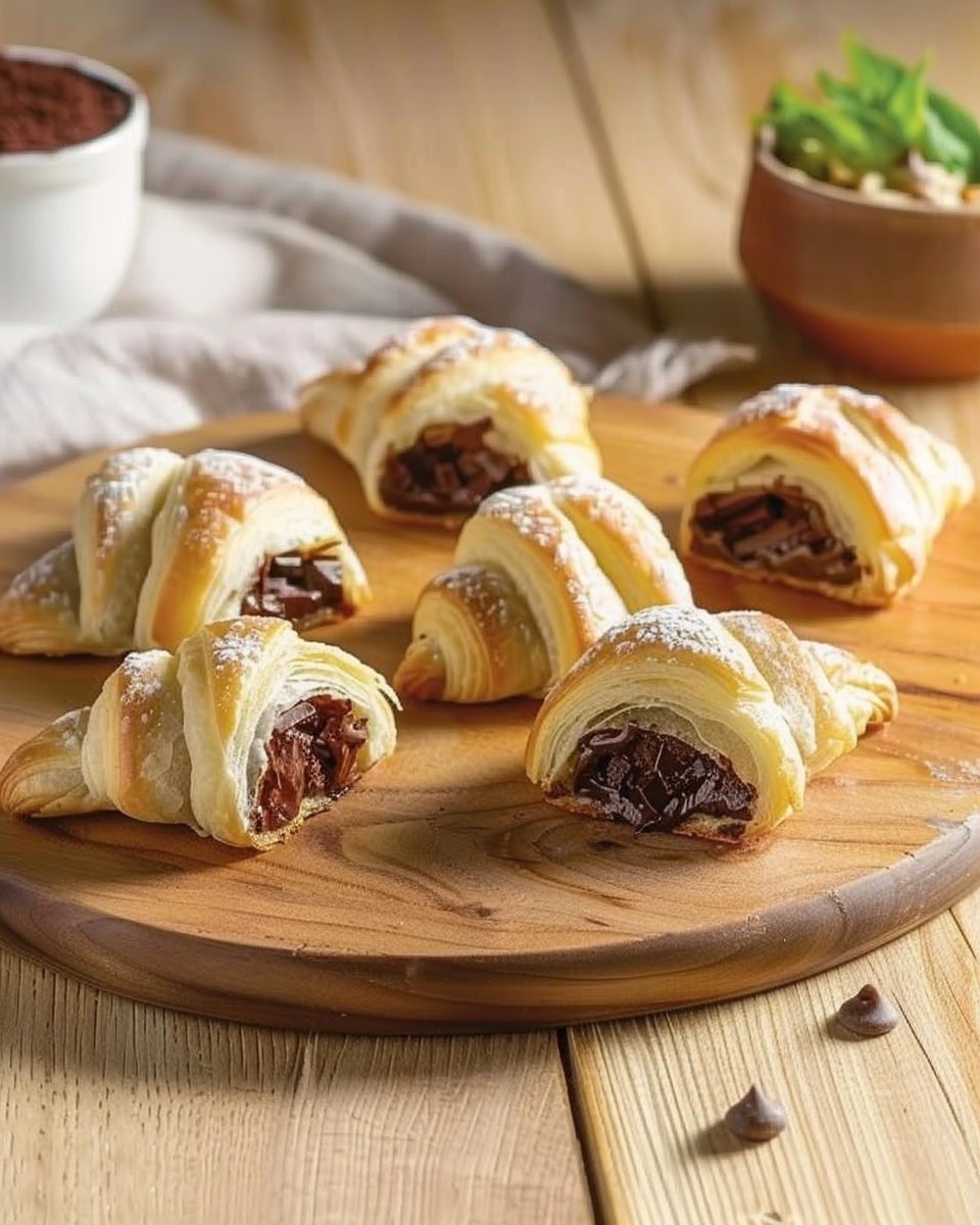 Easy Chocolate Mini Croissants