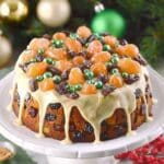 Eggless Christmas Fruit Cake