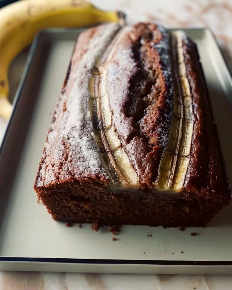 Flourless Cinnamon Swirl Banana Bread