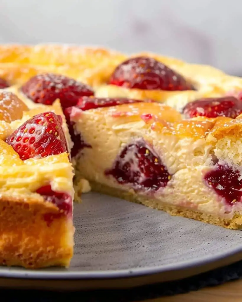 Flourless Protein Cake with Strawberries