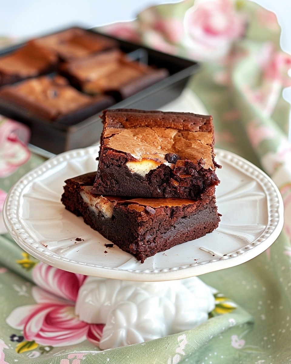 Flourless Cheesecake Brownies