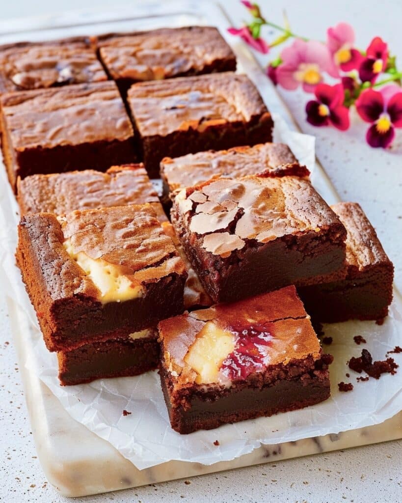Flourless Cheesecake Brownies