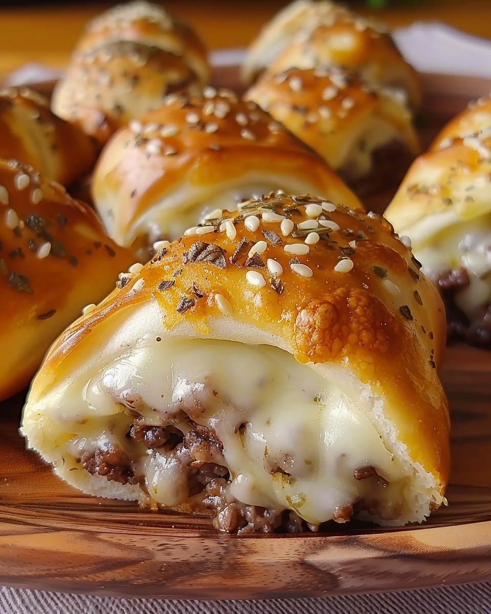 Garlic Parmesan Cheeseburger Bombs
