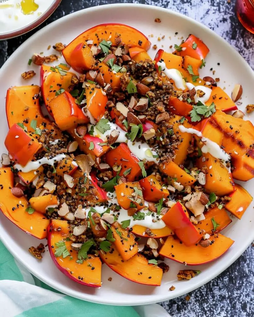 Harissa Roast Pumpkin with Tahini Sauce