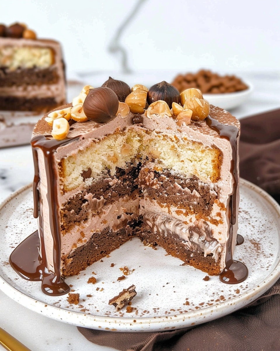 Hazelnut and Chocolate Layer Cake (Hungarian Esterházy Torte)