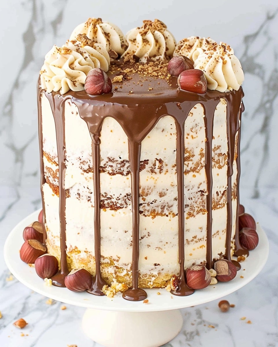 Hazelnut and Chocolate Layer Cake (Hungarian Esterházy Torte)