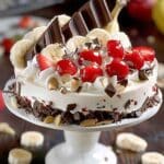Heavenly No-Bake Banana Split Cheesecake