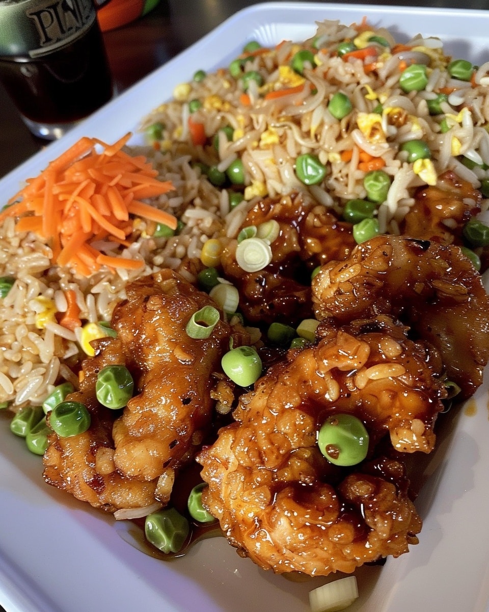 Homemade Orange Chicken & Teriyaki Chicken Fried Rice Recipe