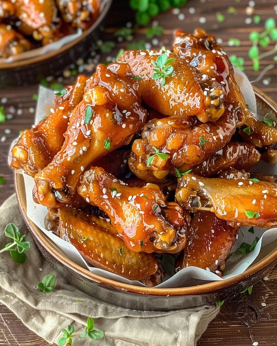 Honey Garlic Wings Recipe