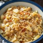 Hungarian Cabbage Noodles with Caramelized Cabbage and Onions (Káposztás Tészta)