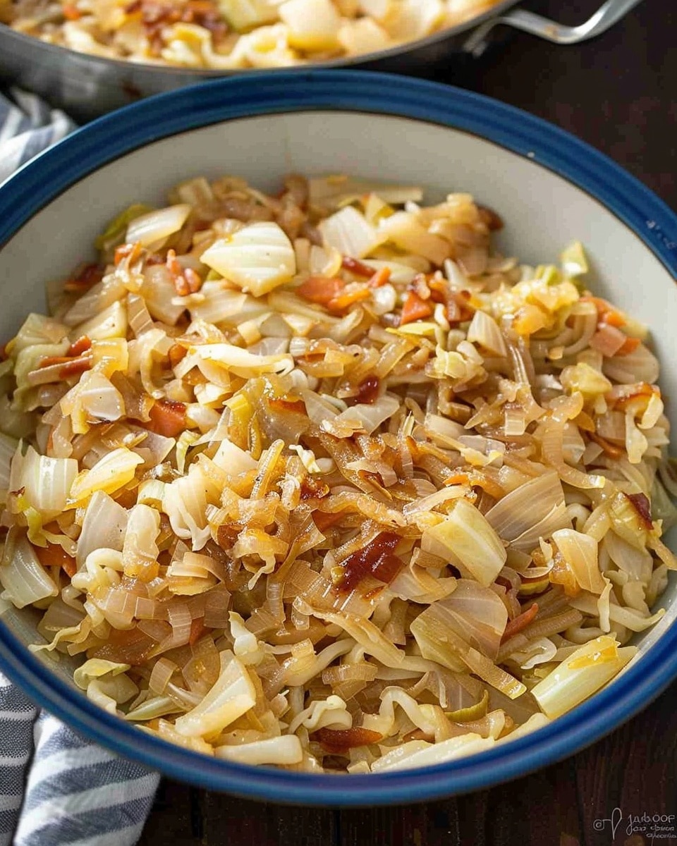 Hungarian Cabbage Noodles with Caramelized Cabbage and Onions (Káposztás Tészta)