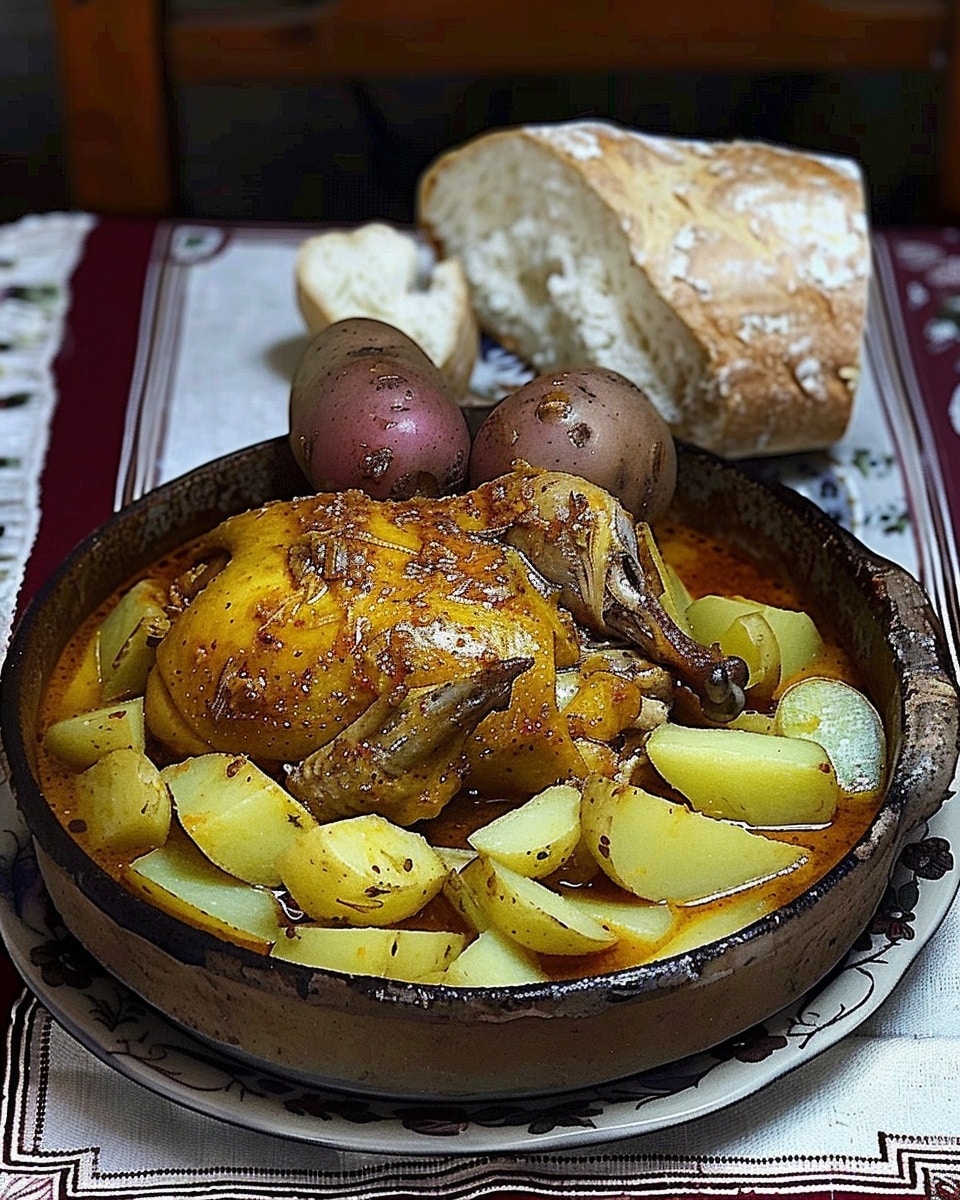 Hungarian Chicken & Potato Paprika Stew