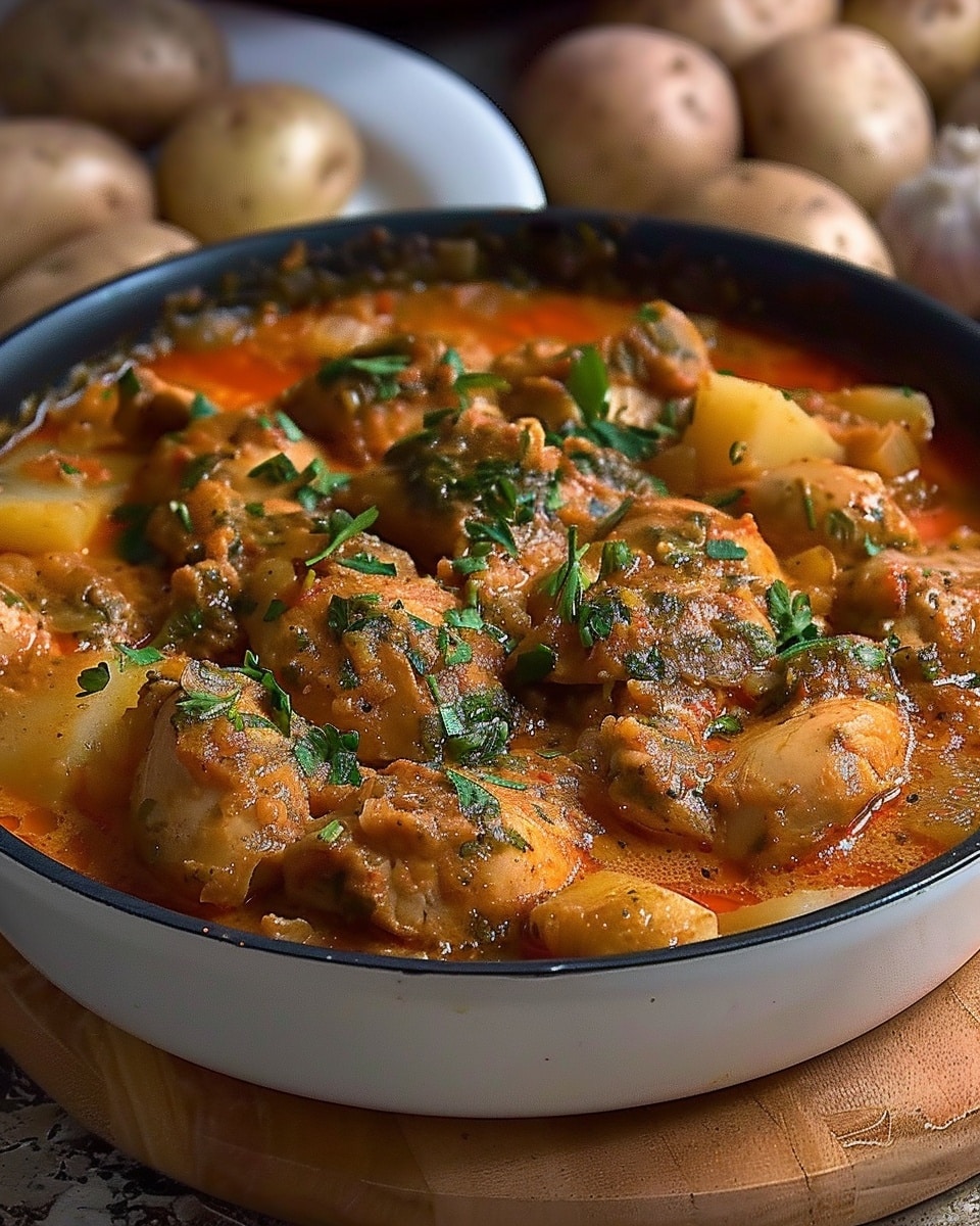 Hungarian Chicken & Potato Paprika Stew