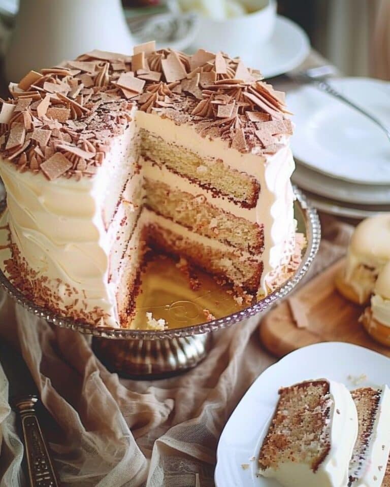Hungarian Layered Sponge Cake with Cream