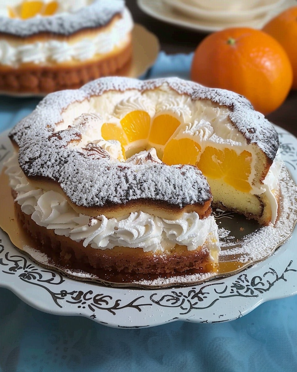 Hungarian Orange Cream Cake (Narancsos Krémes Torta)
