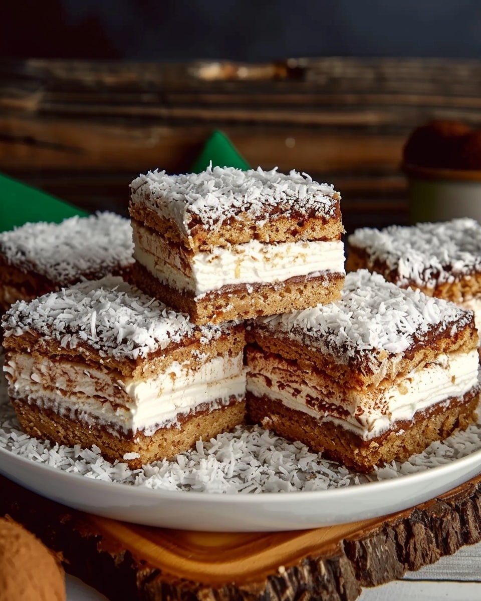 Hungarian Chocolate Coconut Cream Cake