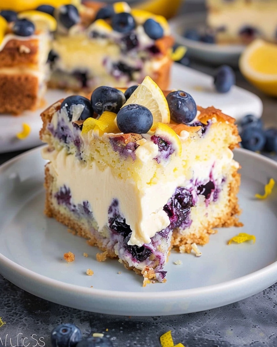 Lemon Blueberry Cream Cheese Coffee Cake